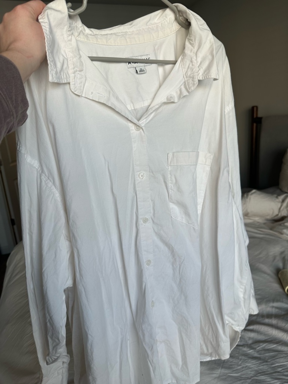Ava & Viv White Button-Up Shirt